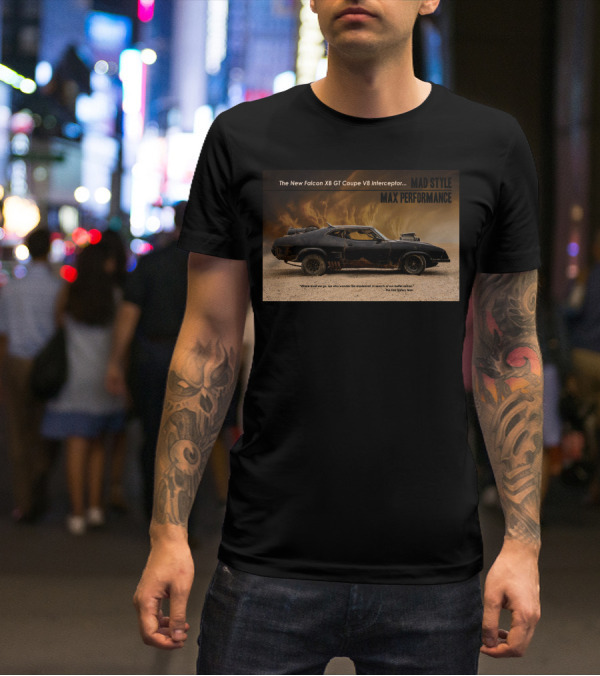 The New Falcon XB GT Coupe V8 Interceptor Mad Style Max Performance T-Shirt