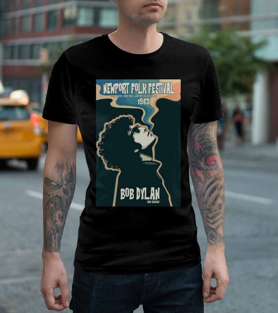 Newport Folk Festival 1965 Bob Dylan T-Shirt