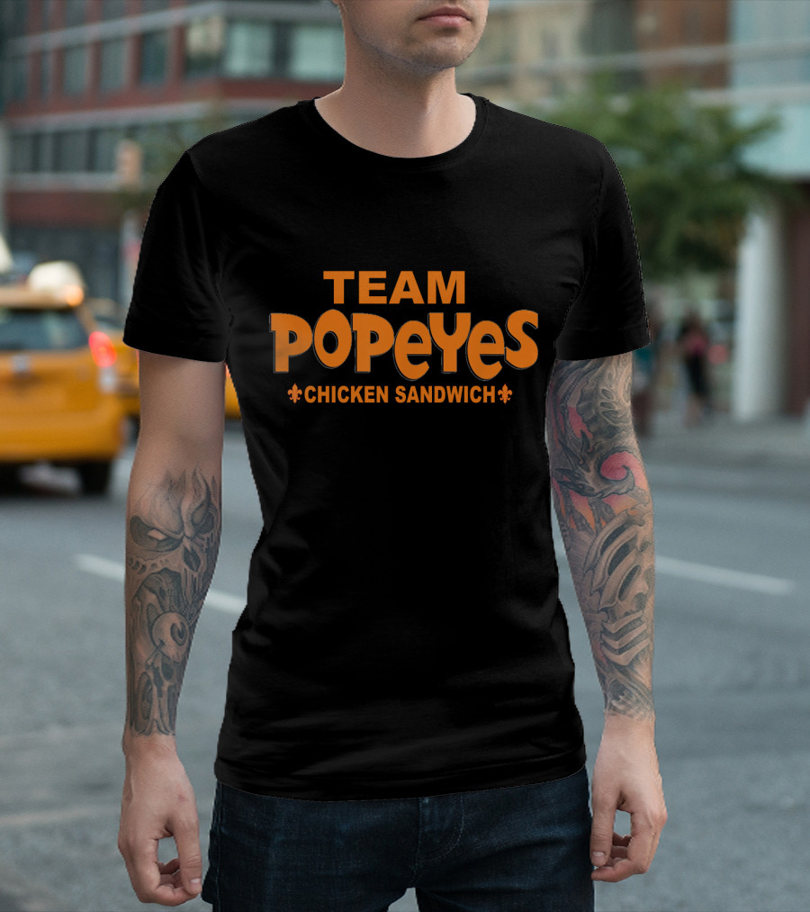 Team Popeyes Chicken Sandwich T-Shirt