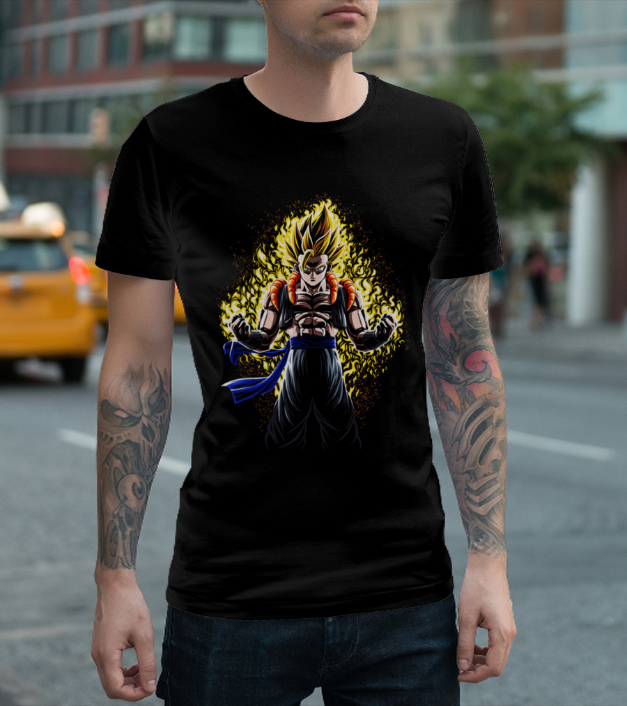 Dragon Ball Super Saiyan Fusion Power Energy Gold Aura T-Shirt