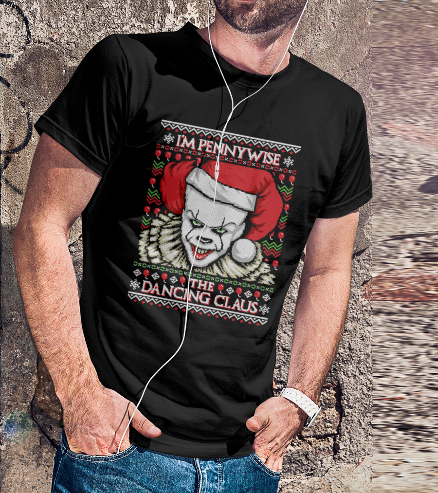 Pennywise Ugly Sweater The Dancing Claus Holiday T-Shirt