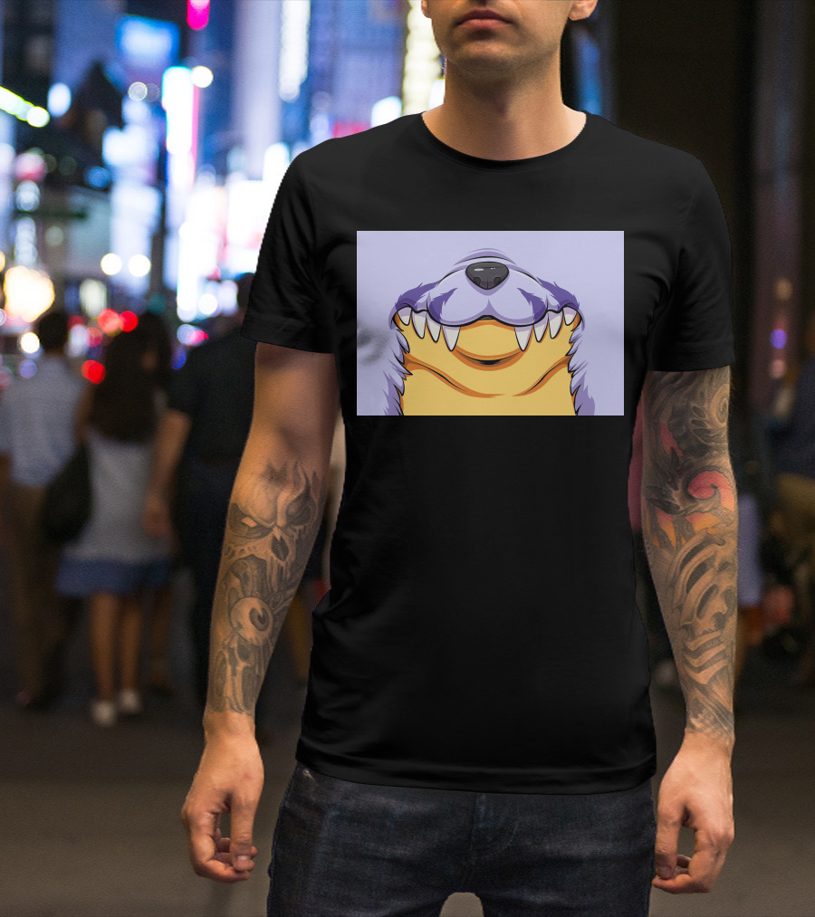 Gabu Mask Anime-Inspired Wolf Face T-Shirt