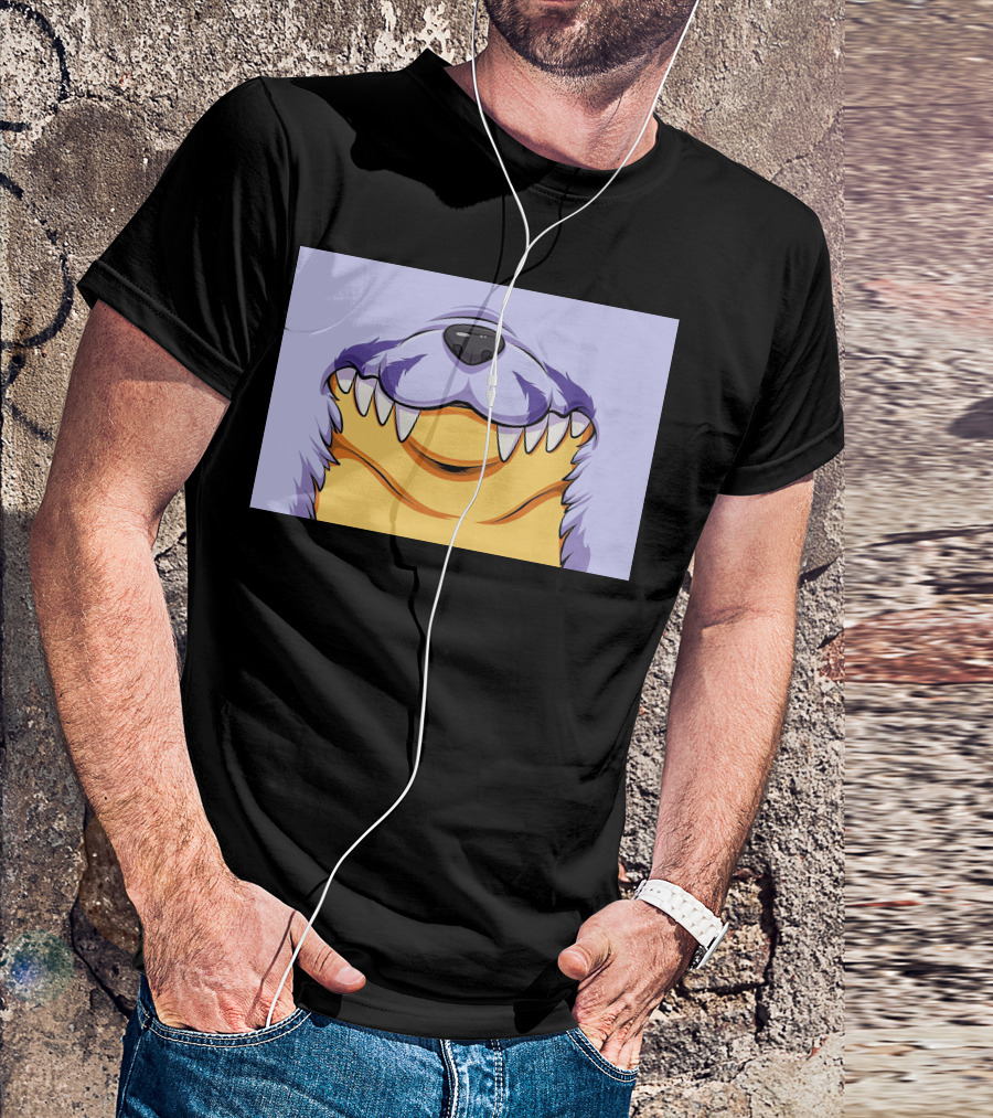 Gabu Mask Anime-Inspired Wolf Face T-Shirt