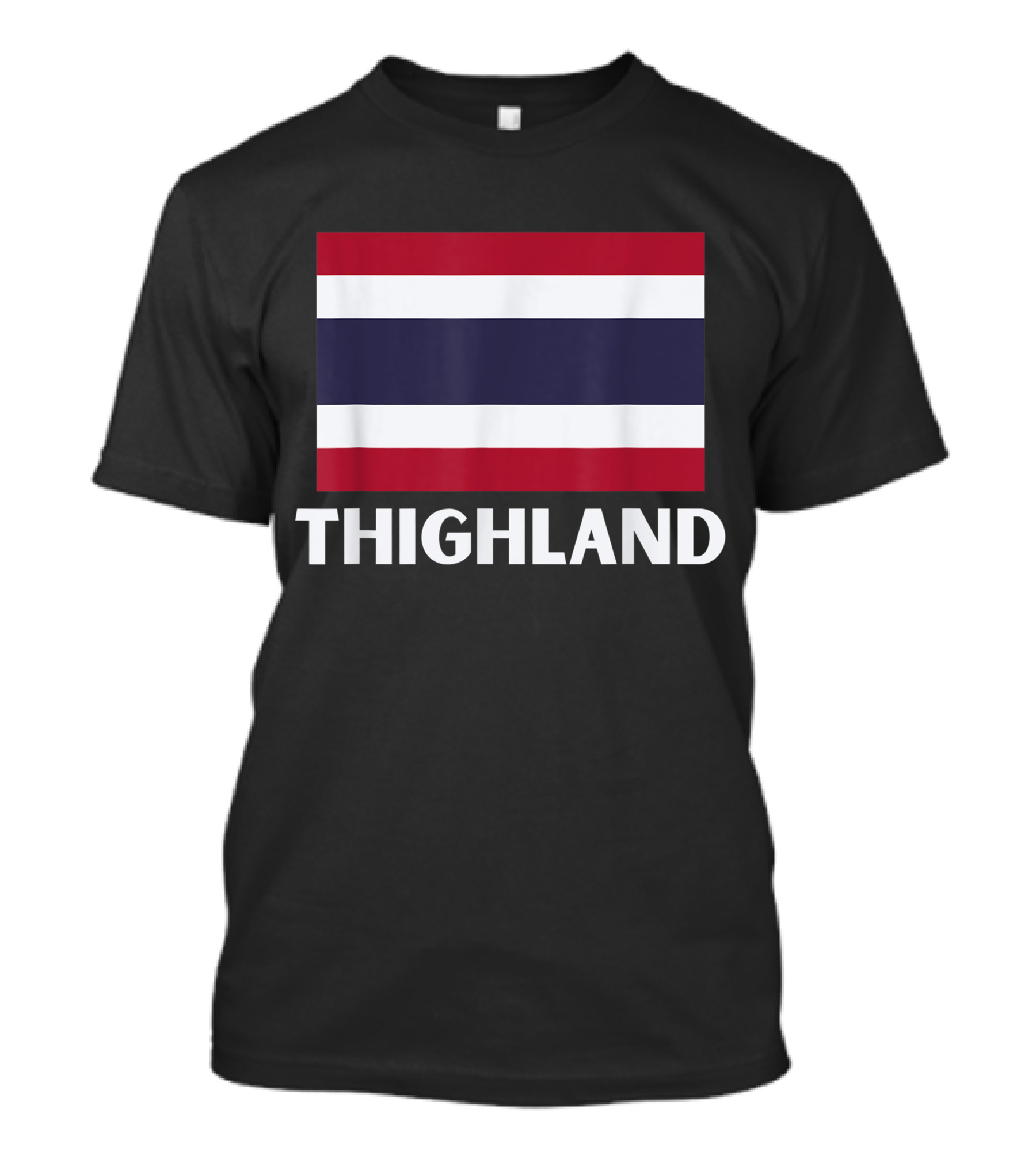 Funny Trump Thailand Flag Thighland Text T-Shirt