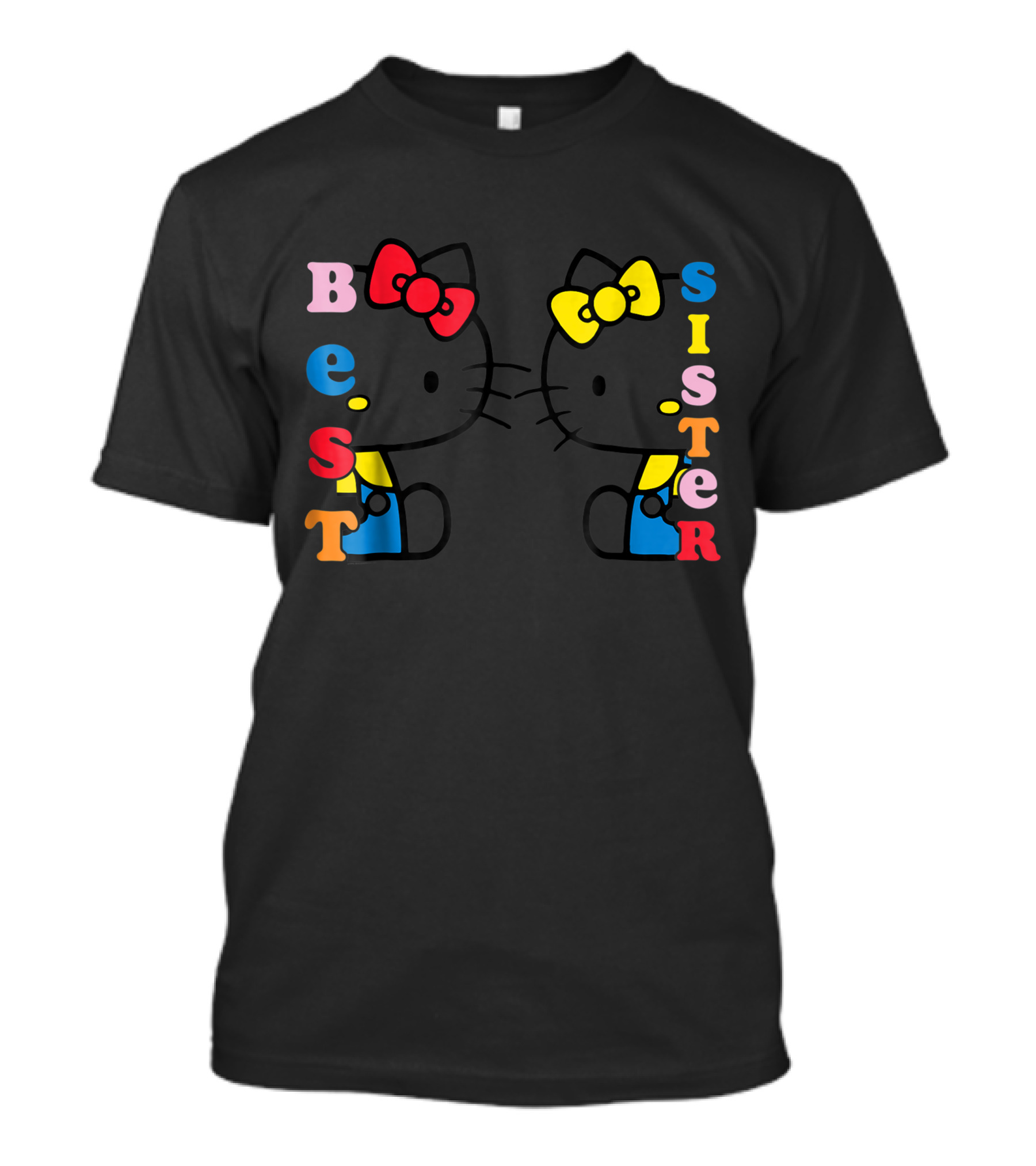 Hello Kitty Mimmy Best Sister Black Bow T-Shirt