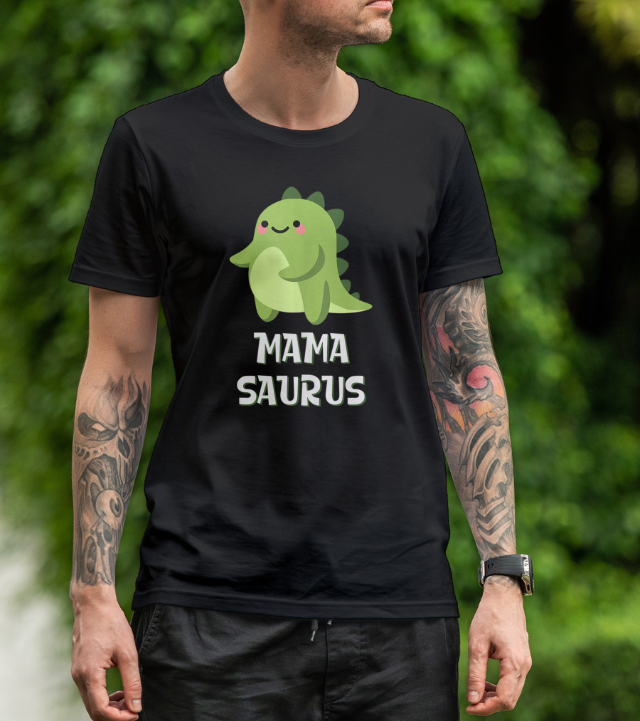Mama Saurus Cute Dino Kawaii T-Shirt
