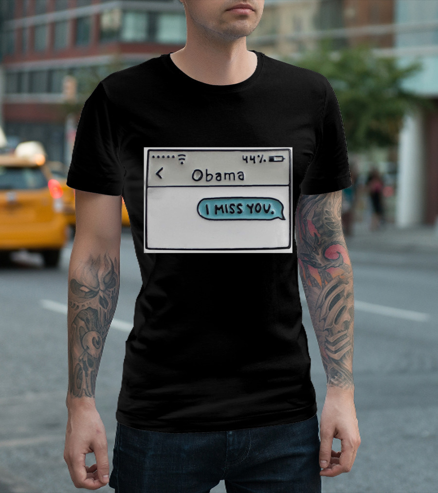 Obama I Miss You Message Bubble T-Shirt