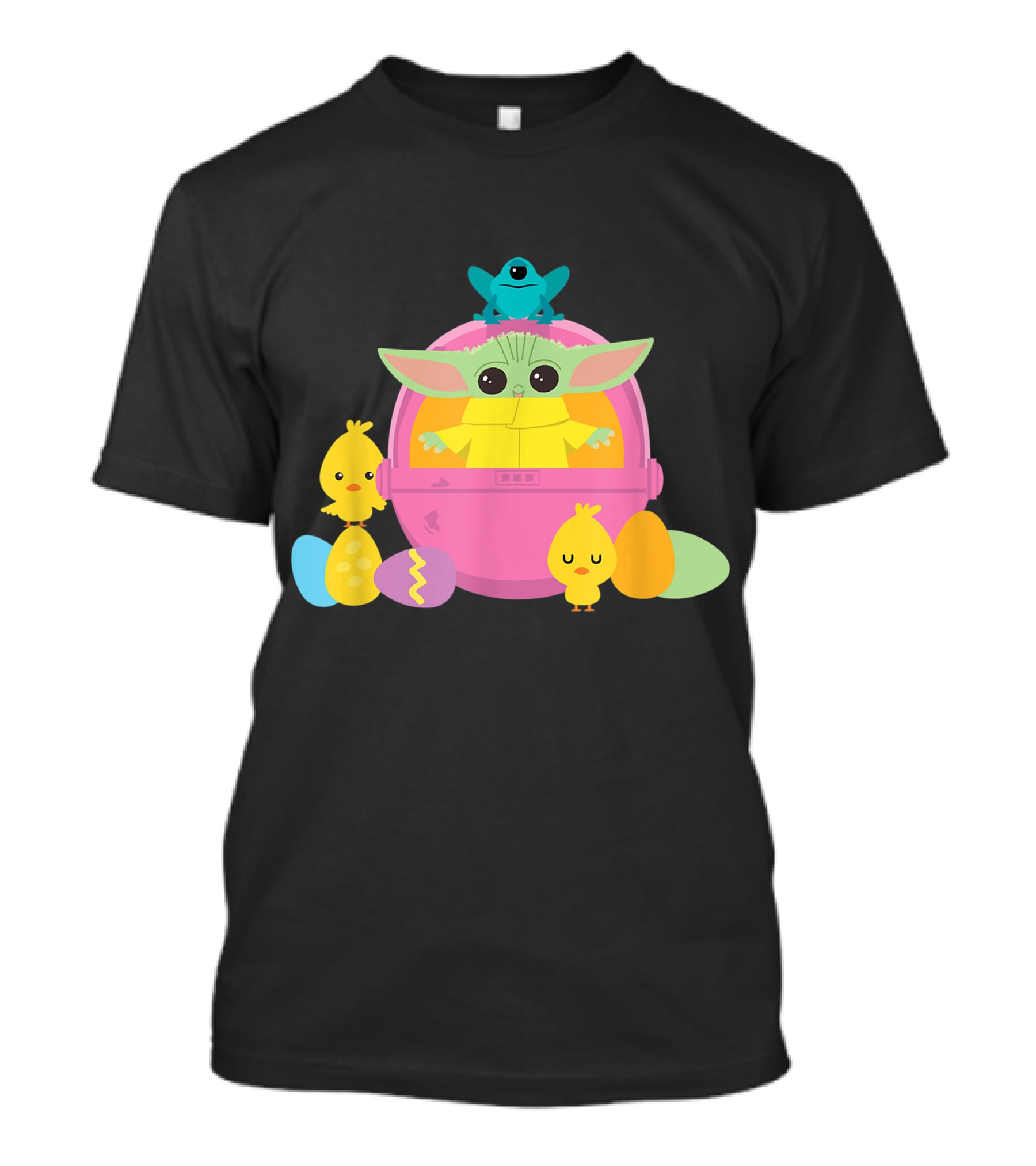 Baby Yoda Easter Chick And Egg Surprise T-Shirt