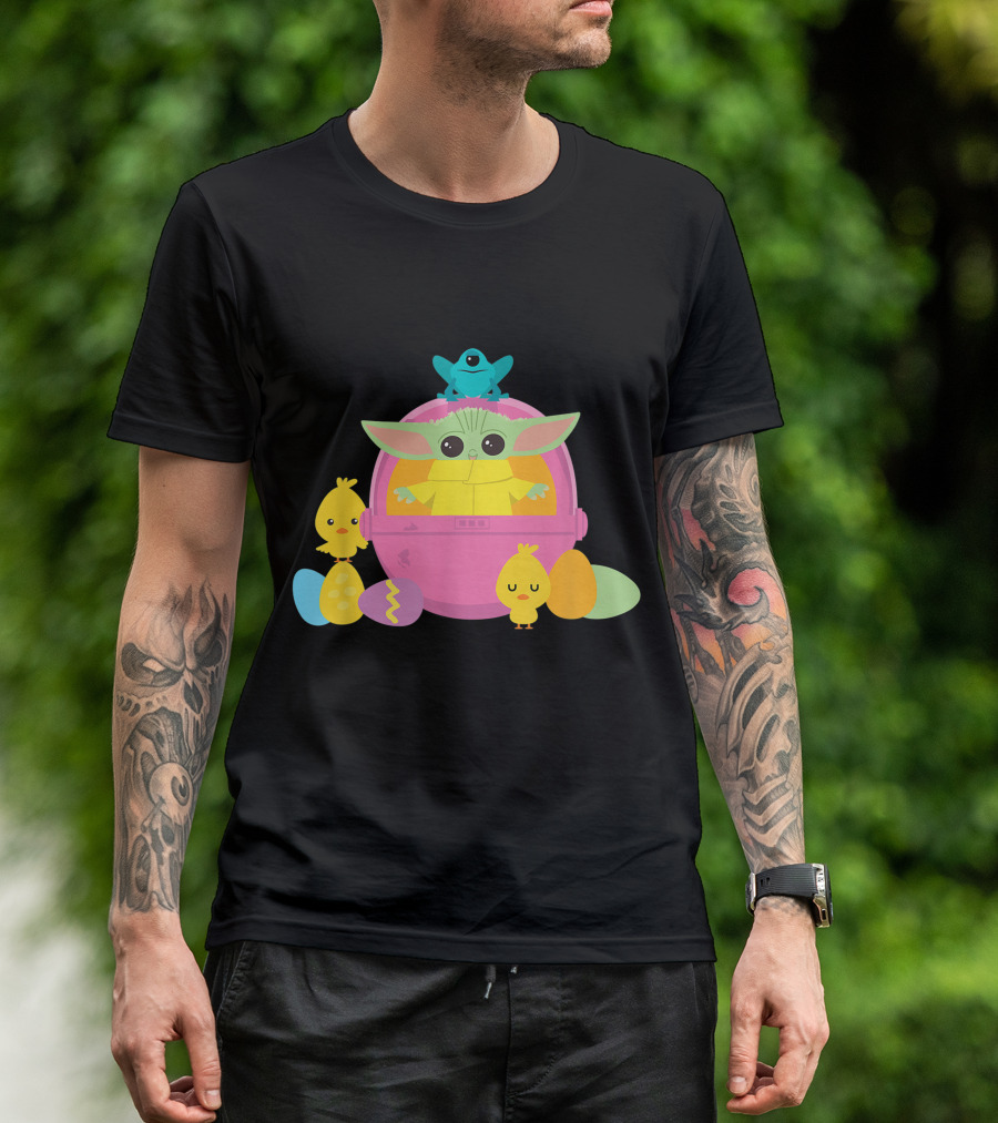 Baby Yoda Easter Chick And Egg Surprise T-Shirt