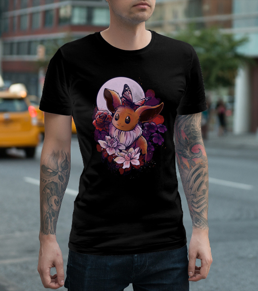 Eevee Moonlight Butterfly Blossoms T-Shirt