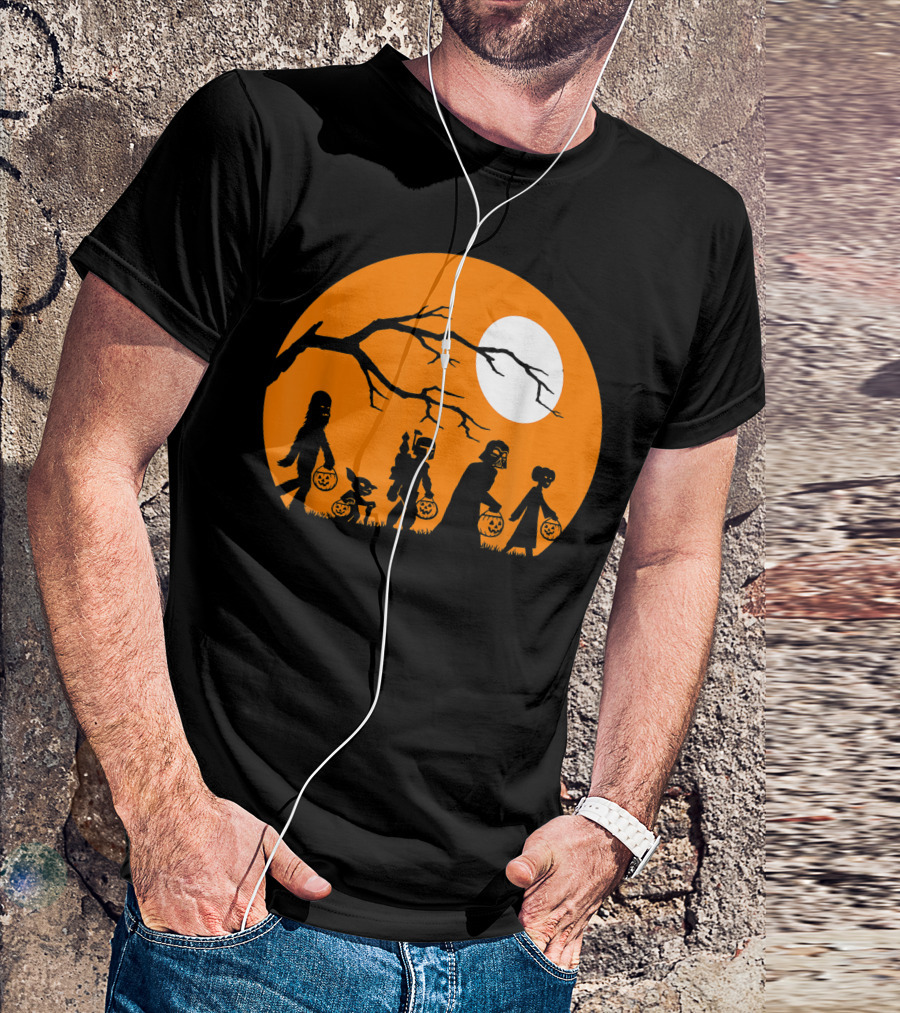 Trick Or Treat Halloween Characters Star Wars T-Shirt