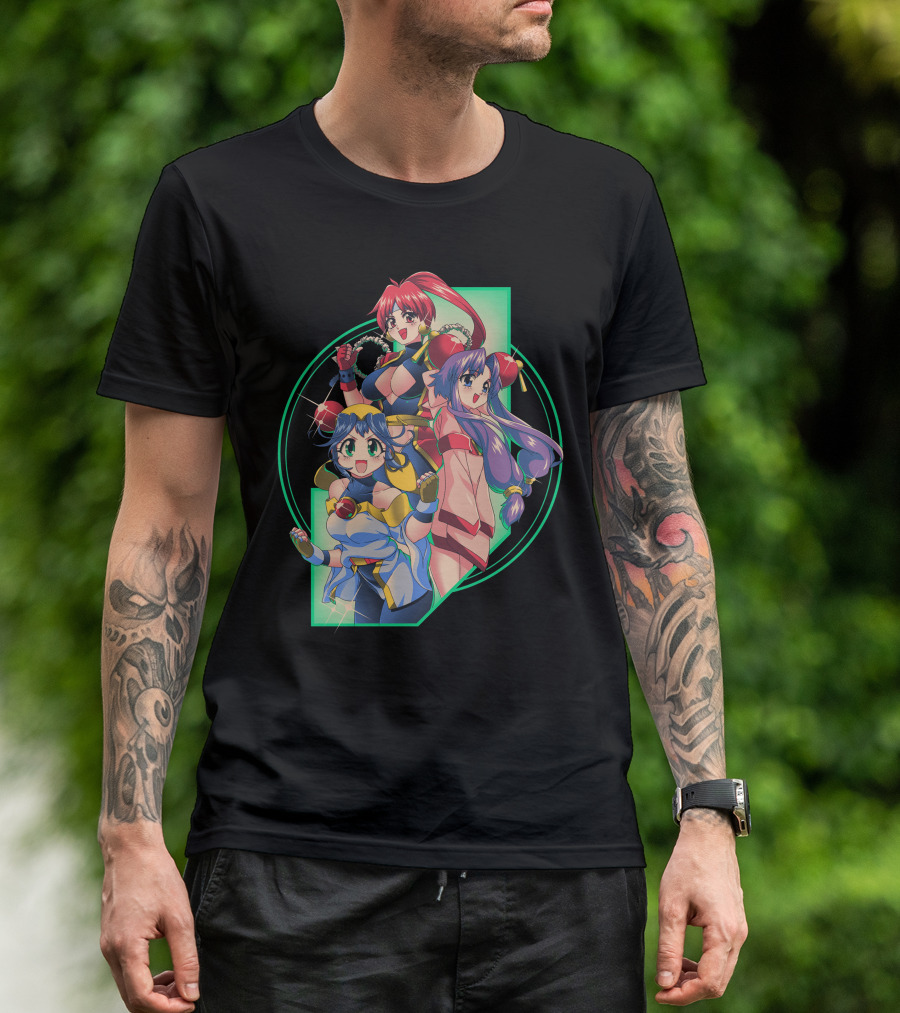Robot Hearts Anime Trio Warriors T-Shirt