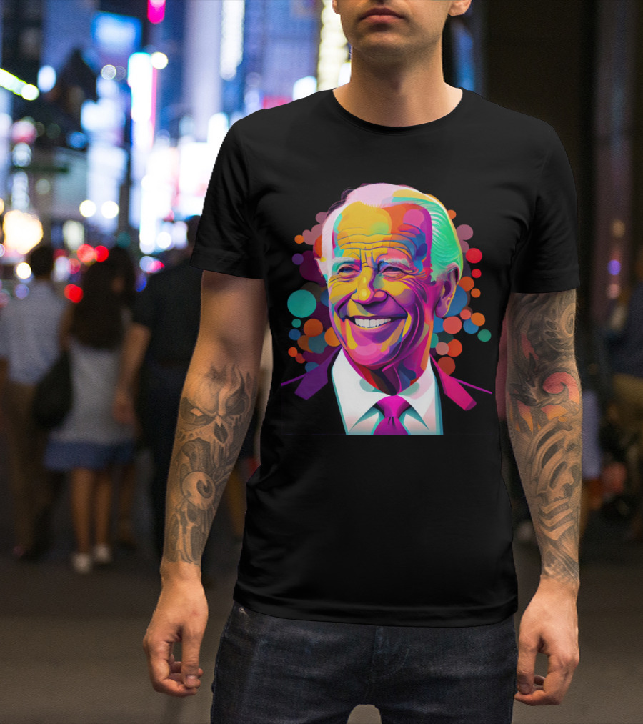 Smiling President Colorful Pop T-Shirt