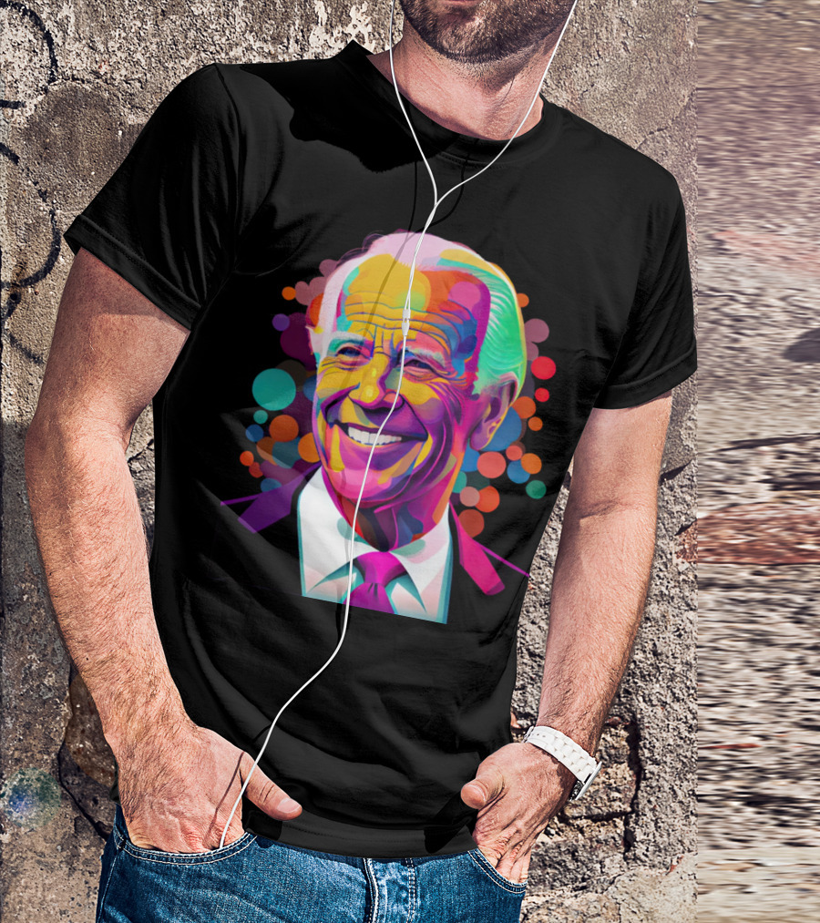 Smiling President Colorful Pop T-Shirt