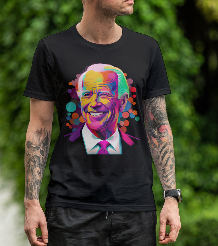 Smiling President Colorful Pop T-Shirt