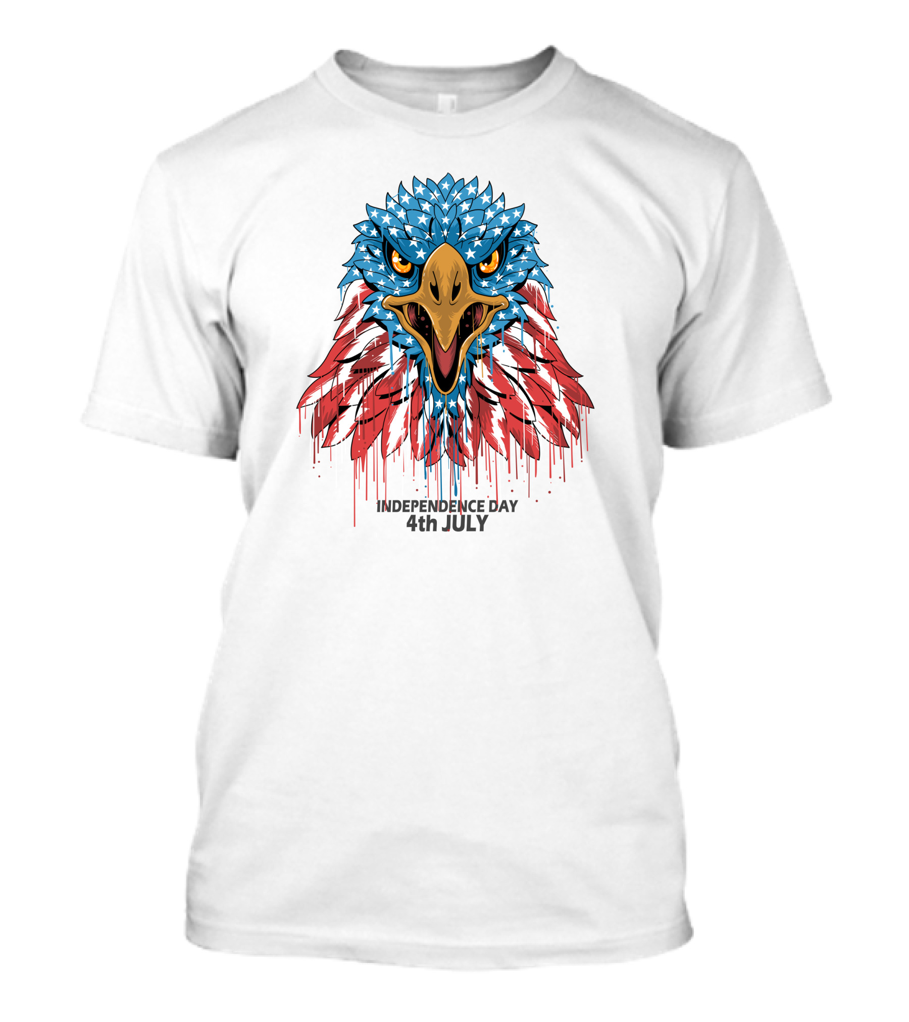 Eagle Head America USA Independence Day 4th July T-Shirt