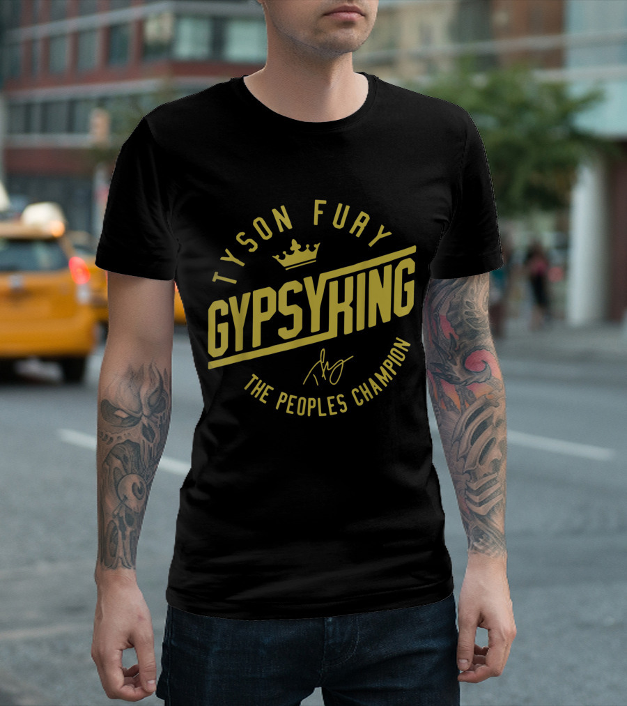 Tyson Fury Gypsy King Crown Logo The Peoples Champion T-Shirt