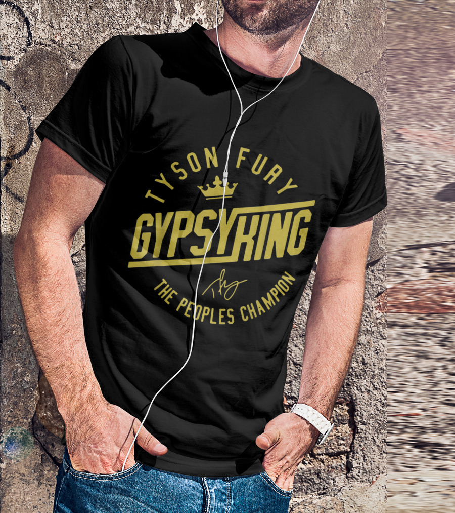 Tyson Fury Gypsy King Crown Logo The Peoples Champion T-Shirt