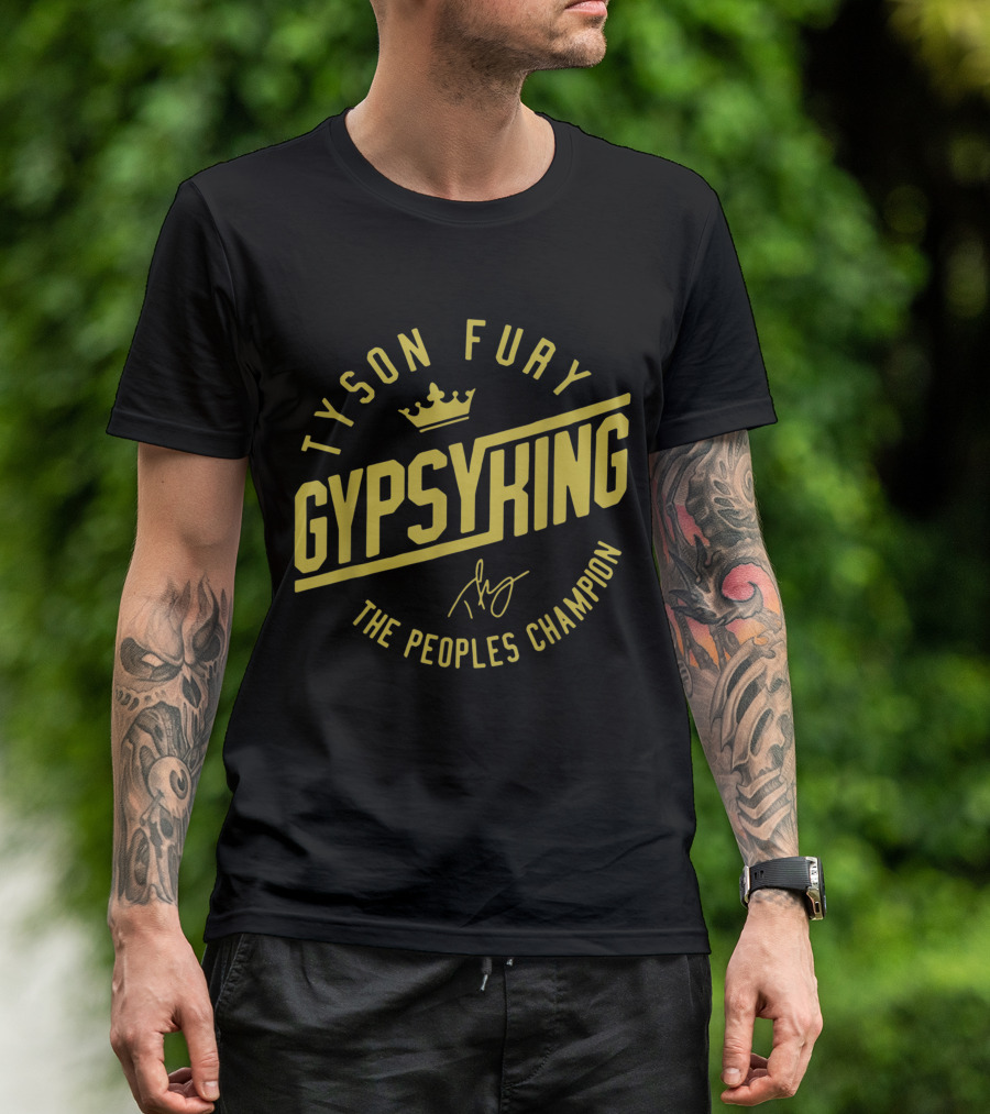 Tyson Fury Gypsy King Crown Logo The Peoples Champion T-Shirt