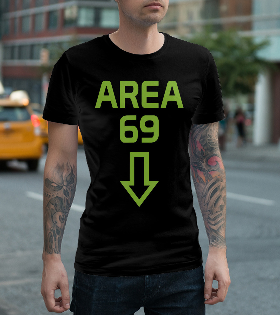 AREA 69 Down Arrow T-Shirt