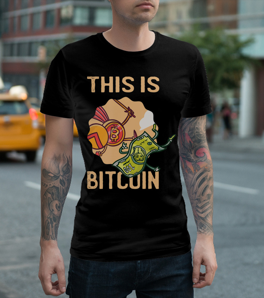 This Is Bitcoin Crypto Hodl Hold Shares Spartan Capital Bull Bear T-Shirt