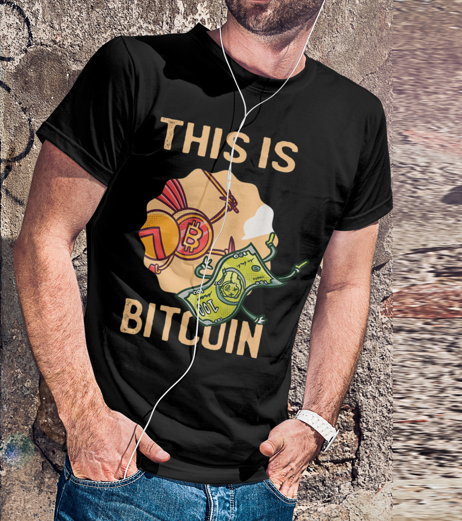 This Is Bitcoin Crypto Hodl Hold Shares Spartan Capital Bull Bear T-Shirt