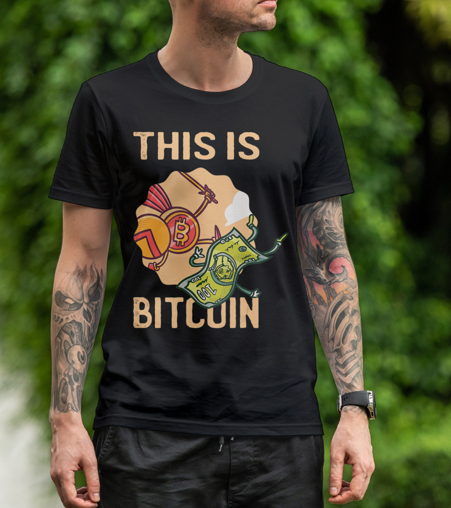 This Is Bitcoin Crypto Hodl Hold Shares Spartan Capital Bull Bear T-Shirt