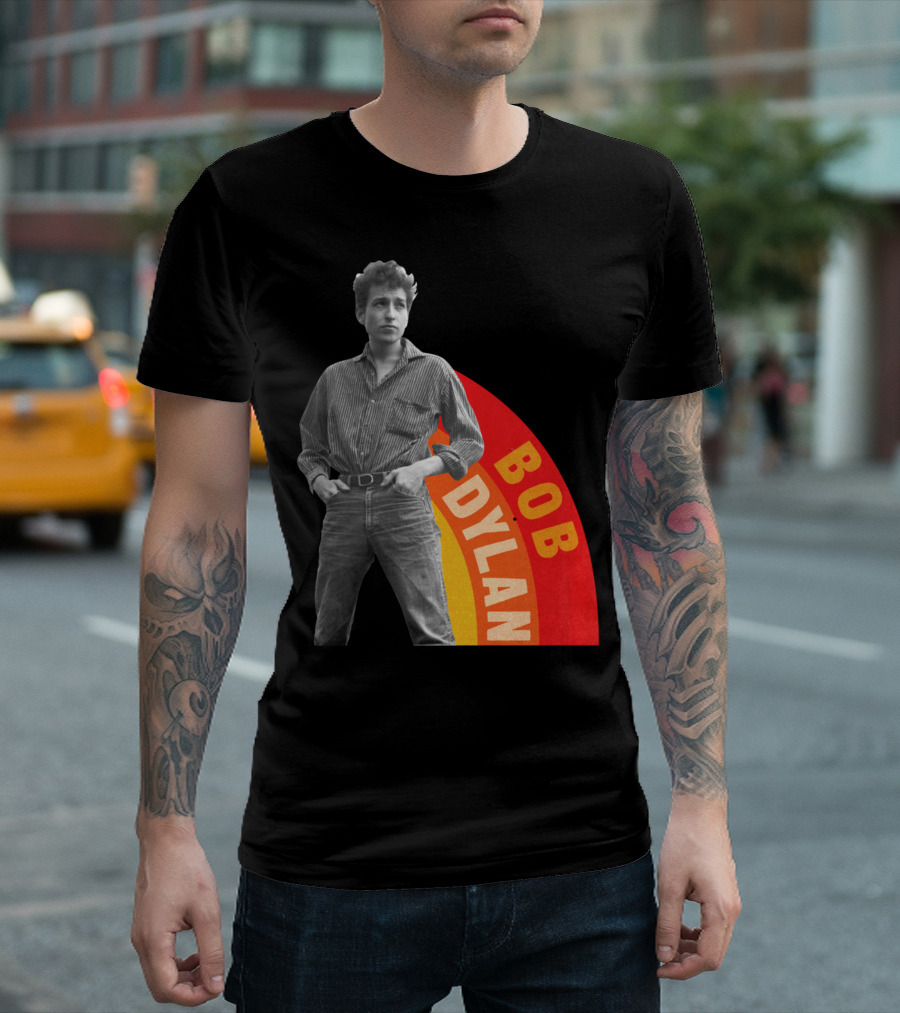 Bob Dylan Rainbow Photo T-Shirt