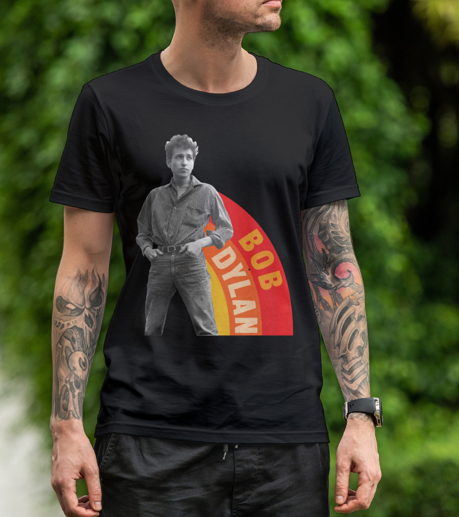 Bob Dylan Rainbow Photo T-Shirt