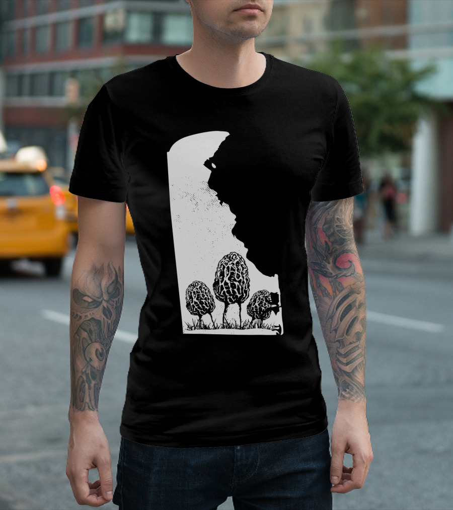 Delaware Morel Mushroom Hunting Foraging Shrooming Hunter Exploration T-Shirt