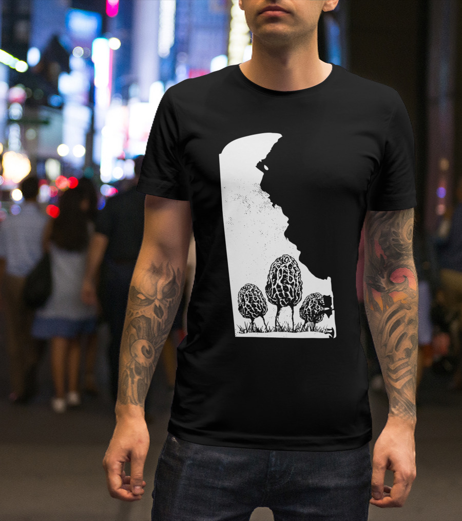 Delaware Morel Mushroom Hunting Foraging Shrooming Hunter Exploration T-Shirt