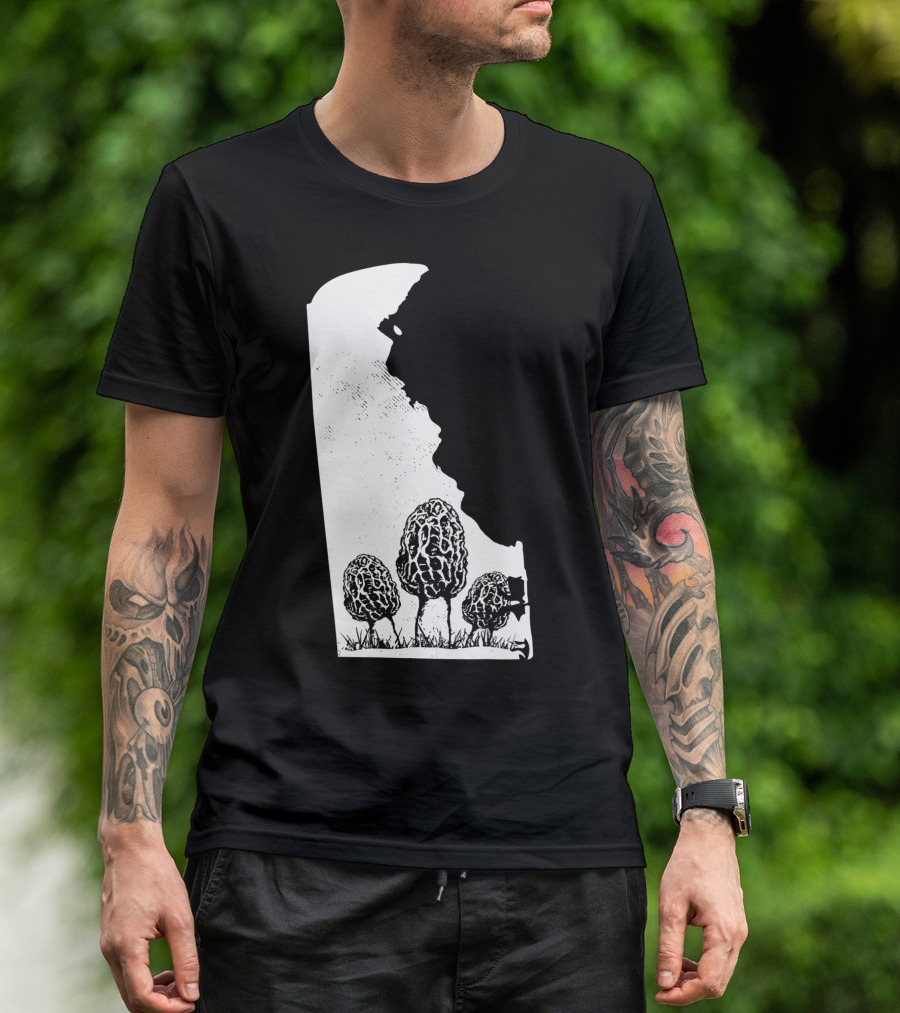 Delaware Morel Mushroom Hunting Foraging Shrooming Hunter Exploration T-Shirt