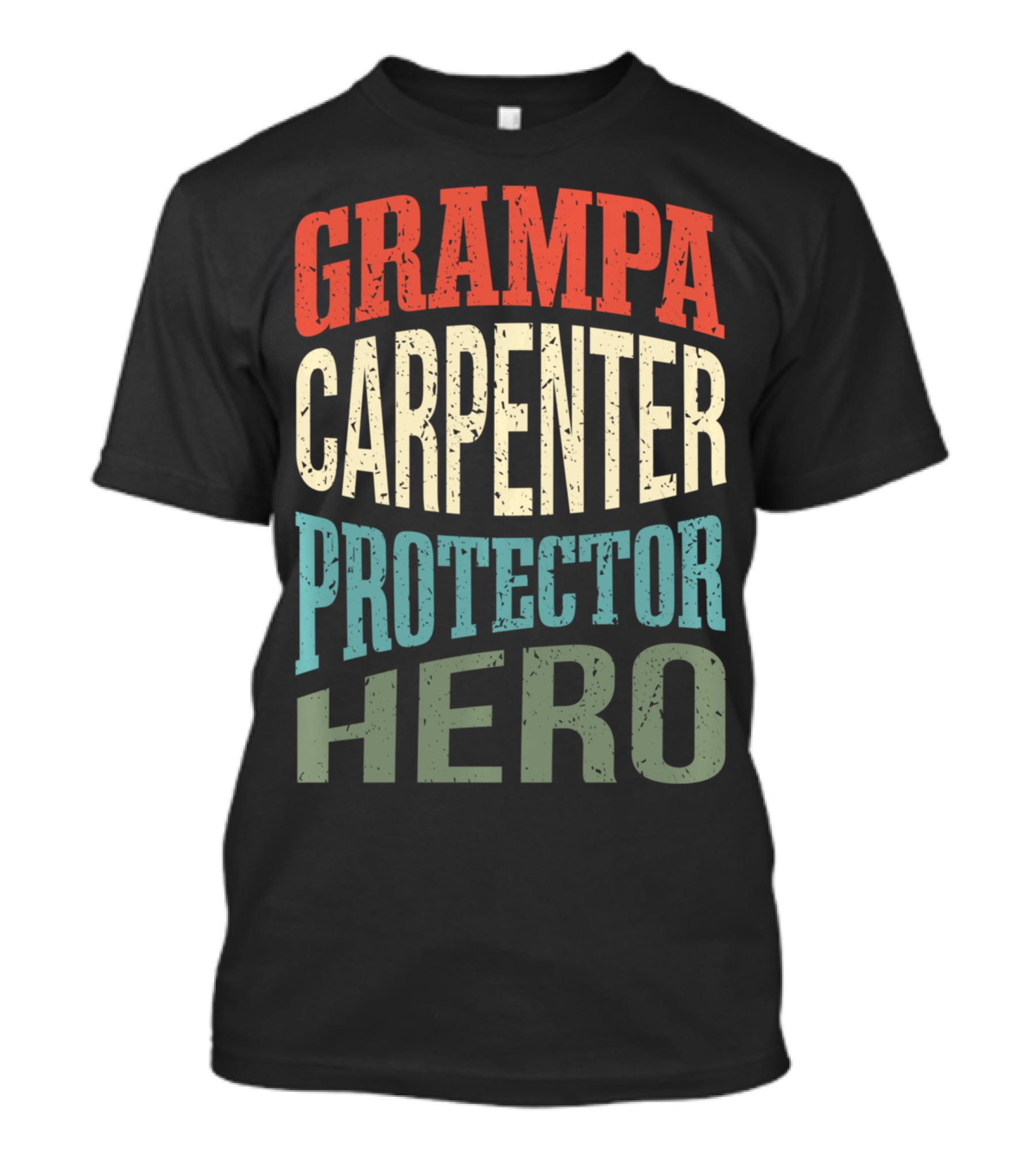 Grampa Carpenter Protector Hero Grandpa Profession T-Shirt