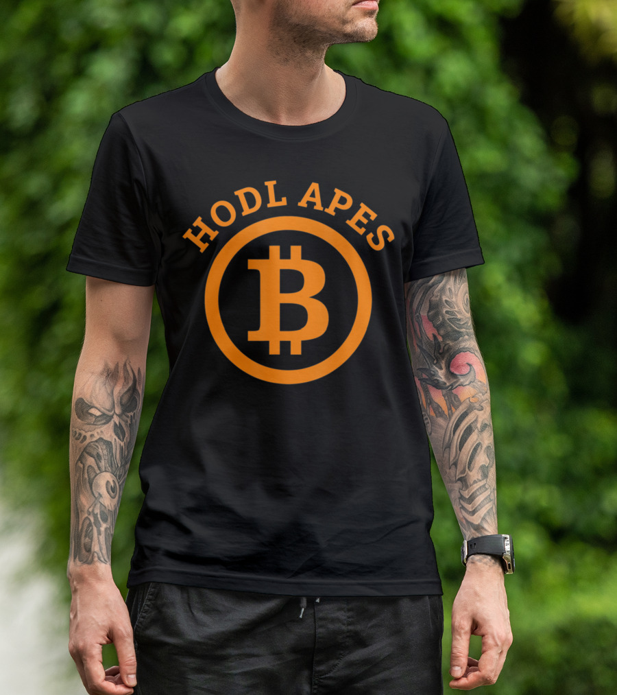 Hodl Apes Bitcoin Crypto Millionaire Plan Freedom Iconic T-Shirt