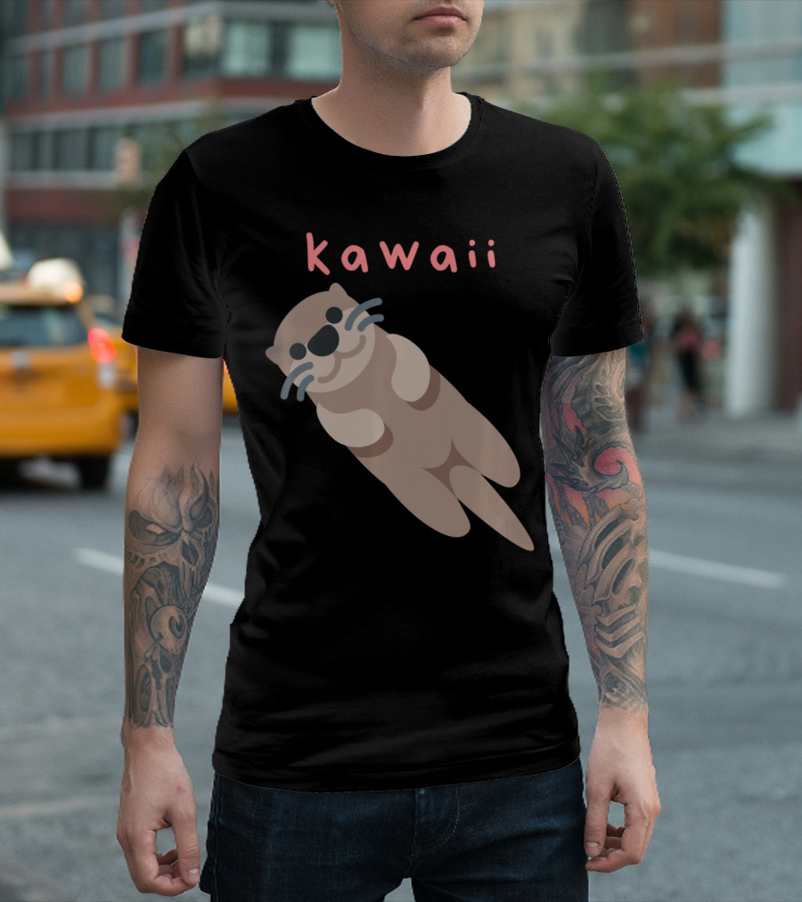 Kawaii Japanese Cute Sea Otter T-Shirt