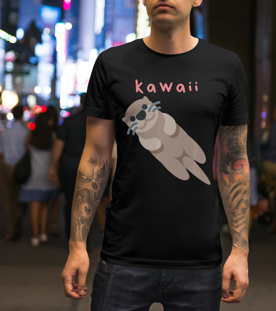 Kawaii Japanese Cute Sea Otter T-Shirt