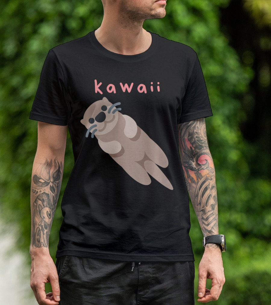 Kawaii Japanese Cute Sea Otter T-Shirt