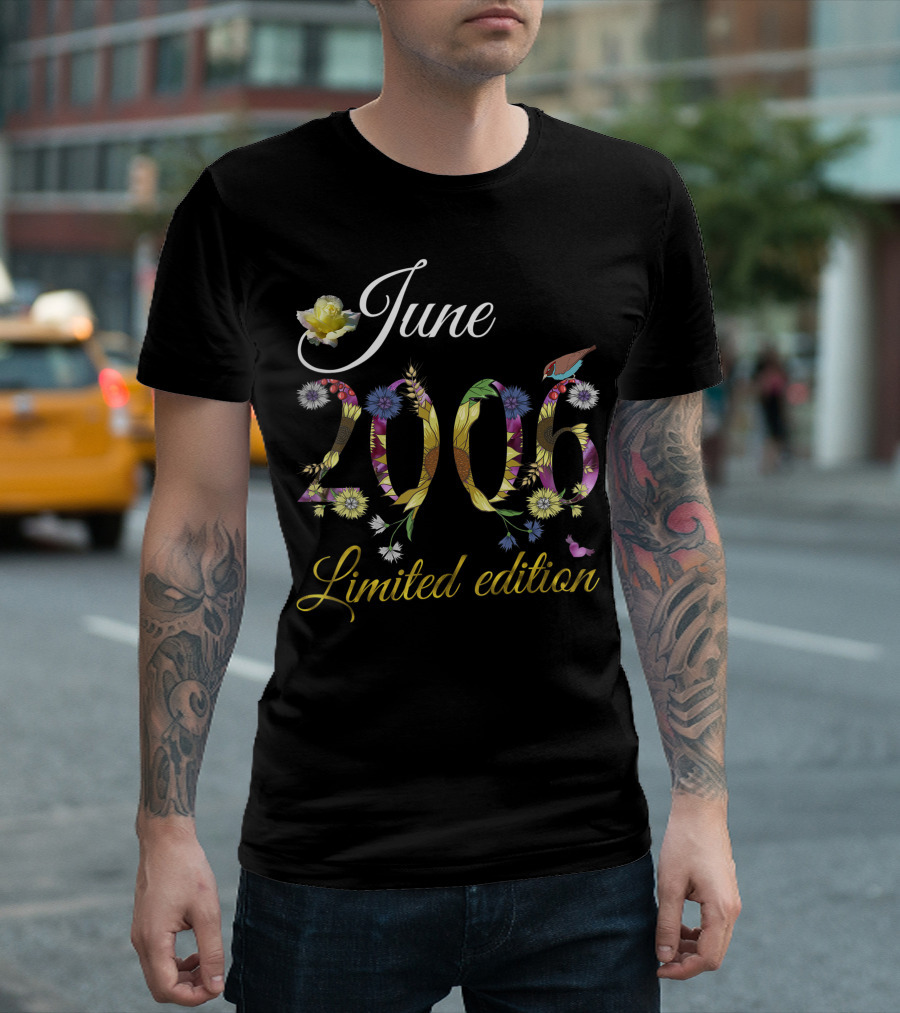 June 2006 Sunflowers Floral Birthday T-Shirt