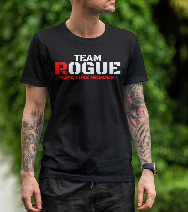 Team Rogue Life Time Member Military Style Gym Fitness Workout Training Patriotic USA T-Shirt