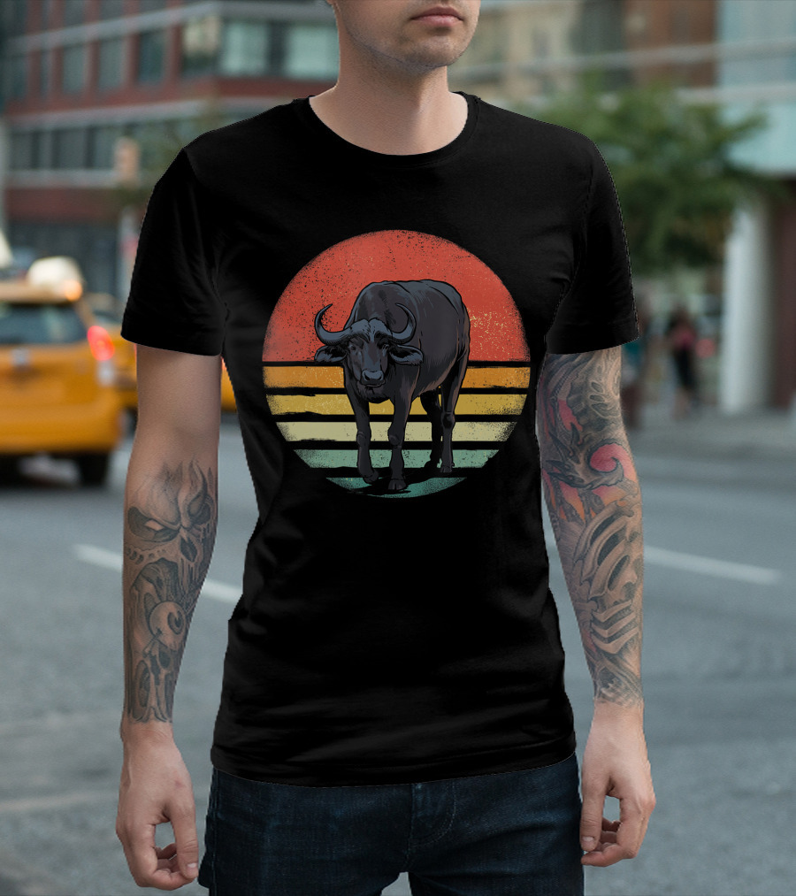 Retro Vintage Buffalo Nature Lover T-Shirt