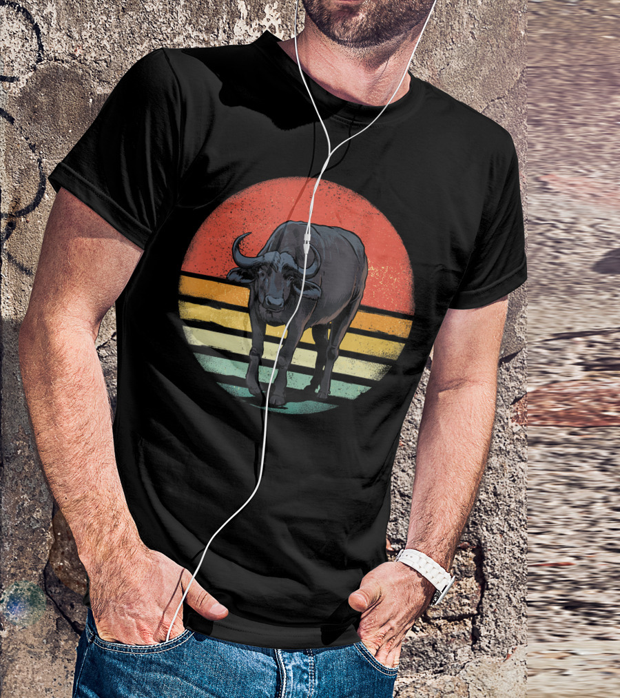 Retro Vintage Buffalo Nature Lover T-Shirt