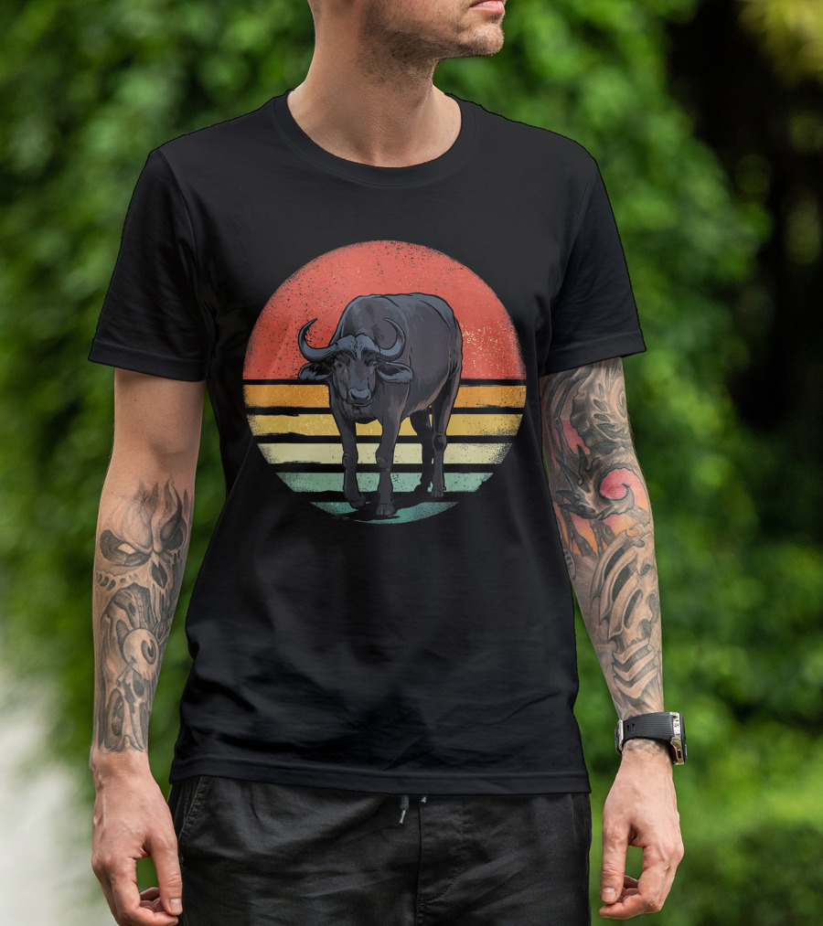 Retro Vintage Buffalo Nature Lover T-Shirt
