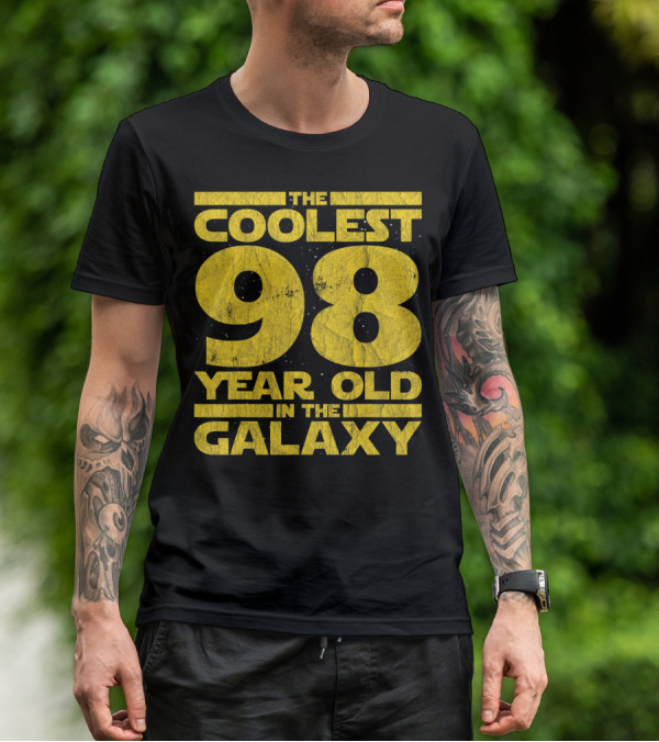 The Coolest 98 Year Old In The Galaxy Sci Fi 1923 Mens Womens Birthday T-Shirt