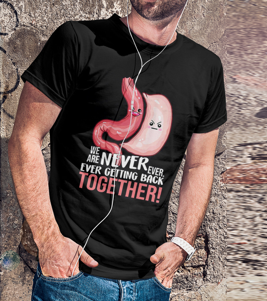 We Are Never Ever Ever Getting Back Together Stomach And Intestine Characters T-Shirt