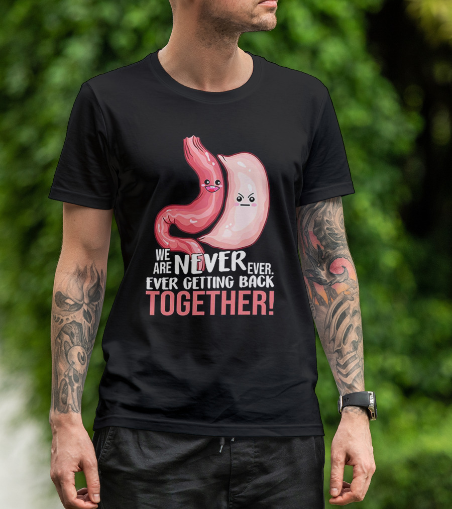 We Are Never Ever Ever Getting Back Together Stomach And Intestine Characters T-Shirt