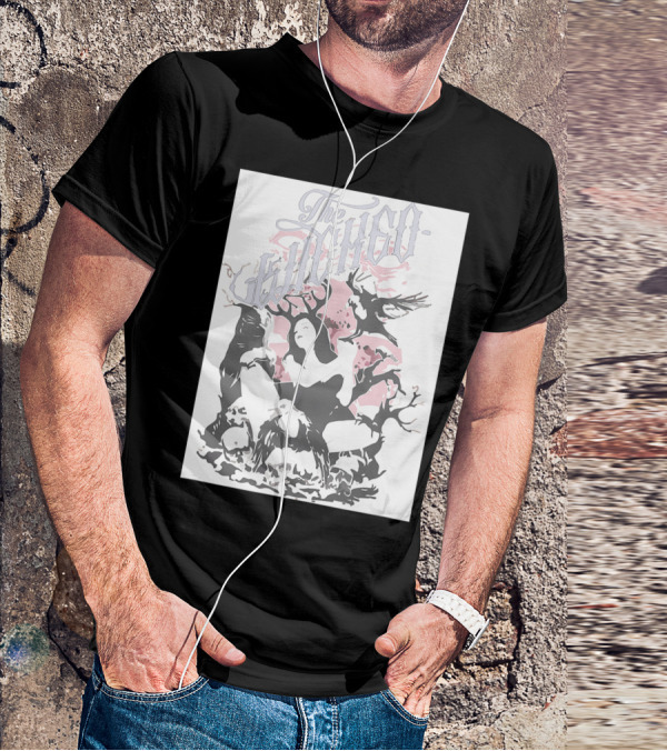 The Enchanted Witch In The Forest Ravens Skulls Dark Trees T-Shirt