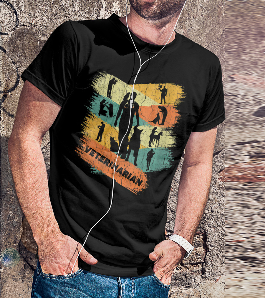 Retro Veterinarian Veterinary Vintage Vet T-Shirt
