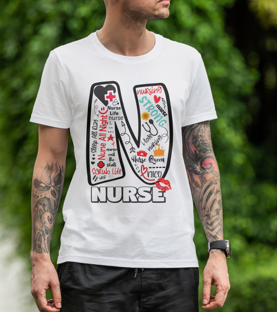 Nurse Life Nurse Strong Nurse Queen Nurse All Night Nursing Scrub Life T-Shirt