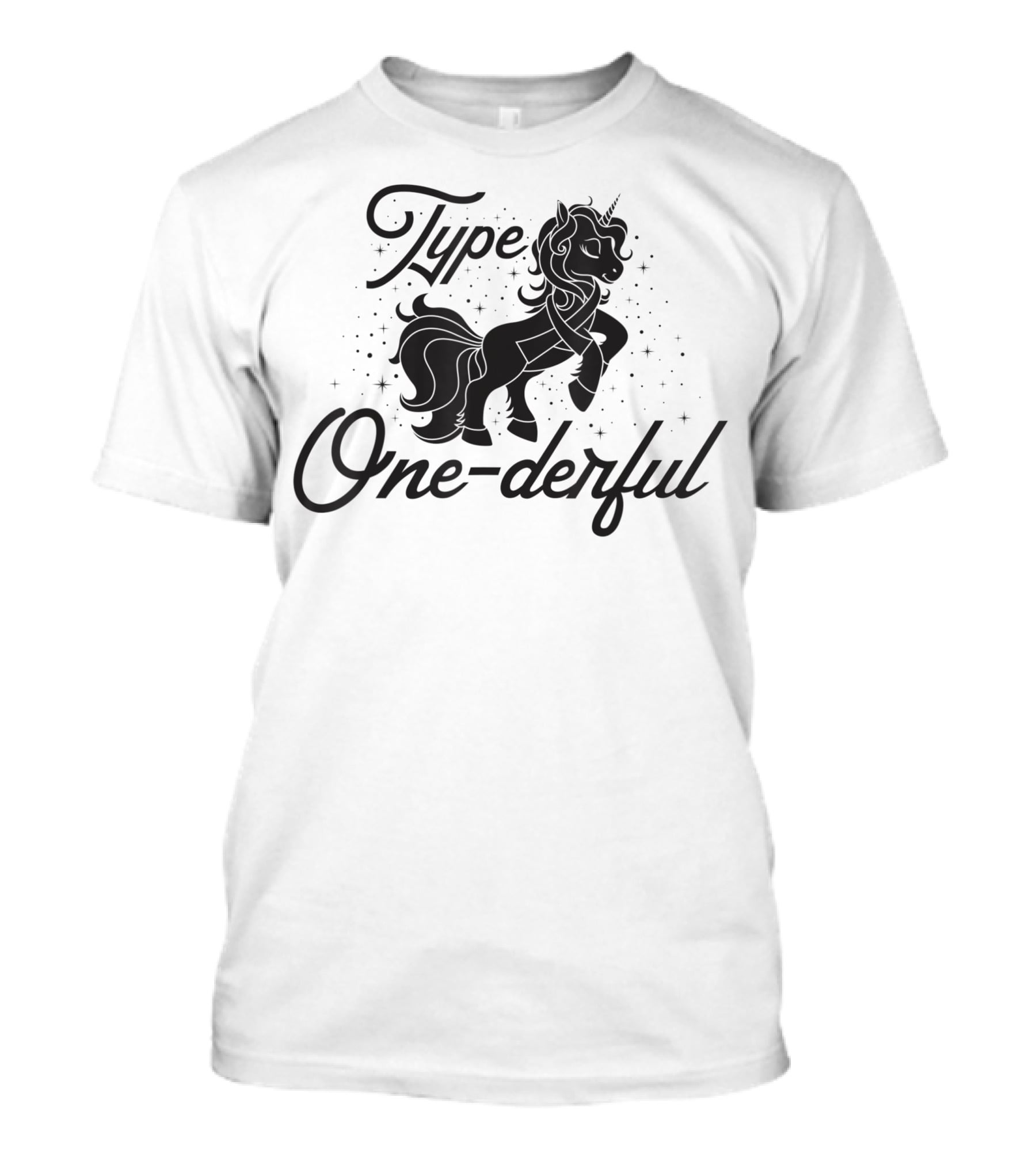 Type Onederful Diabetes Unicorn Type One Diabetes T-Shirt