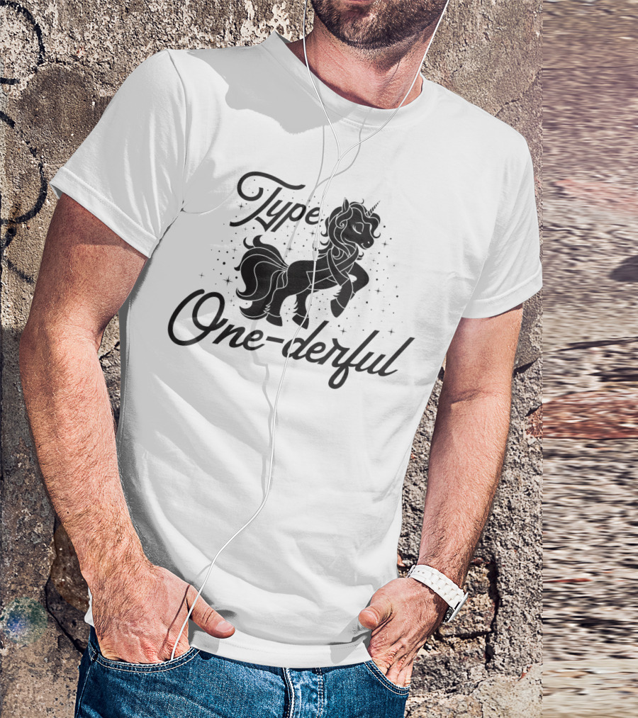 Type Onederful Diabetes Unicorn Type One Diabetes T-Shirt